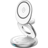 Image de Force Case, Draadloos Qi 3 / MagSafe Oplaadstation 15W 3 Zones Opvouwbaar, Blanc / Gris