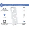 Image de Force Case, Hoesje geschikt voor iPhone 16 - MagSafe AIR Versterkt Tryax System 3m met Glitters, Transparant