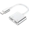 Image de Force Case, USB-C Male naar 2 USB-C Female Audio / Opladen 100W Power Delivery Adapter, Wit