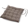 Image de Stoelkussen-zitkussen Essentiel taupe 40x40x7cm
