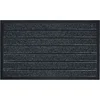 Image de Zwarte Rechthoekige Deurmat 45x75 cm - Polyester & Rubber