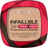 Image de L Oréal Paris Infaillible 24h Fresh Wear Foundation in a Powder - poeder - foundation en poeder in één - 24 uur lang een natuurlijke, egale en matte finish - geeft niet af - 130 True Beige - 9 gr.