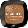 Image de L'Oréal Infallible 24H Fresh Wear Matte Bronzer - 400 Tan