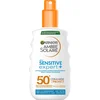 Image de Garnier Ambre Solaire Sensitive Expert+ Hypoallergene Zonnebrand Spray SPF50+ - voor de Gevoelige Huid met Ceramide Protect - 150 ML