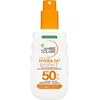 Image de Garnier Ambre Solaire Hydra 24H Protect Zonnebrandspray SPF50 - Niet vet - Waterresistent - Vitamine E - Beschermt en hydrateert   150ml