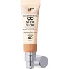 Image de IT Cosmetics Your Skin But Better CC+ Nude Glow SPF40 Foundation - Lichte Textuur - Glow Serum met 2% Niacinamide, Hyaluronzuur, Groene thee-extract en SPF 40 - Neutral Tan - 32ml