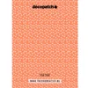 Image de Decopatch papier oranje met witte dierenpootjes FLUO