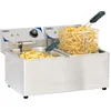 Image de Casselin Professionele elektrische friteuse | 2 x 8 Liter | RVS