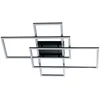 Image de Kosilum - Eli - Plafondlamp - Zwart - Aluminium, ijzer en siliconen