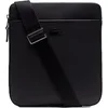 Image de LACOSTE Leren Schoudertas Chantaco Flat Crossover Bag Black Zwart