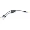 Image de JVC audio splitter 3,5mm - 20 cm - Stereo Jack Dock Zwart Wit - vergulde verbindingen