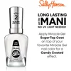 Image de Sally Hansen Miracle Gel - 103 - Sugar, Top coat, Anti-chip, Resultaat van salonkwaliteit, Geen UV-licht nodig, 15 ml