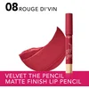 Image de Bourjois Velvet The Pencil Matte Lipstick - 08 Rouge Di'vin