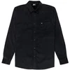 Image de Quiksilver Smoke Trail Cord Overhemd Met Lange Mouwen Zwart S Man