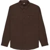 Image de Quiksilver Motherfly Solid Overhemd Met Lange Mouwen Bruin M Man