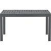 Image de Rechthoekige uitschuifbare tuintafel voor 6 tot 8 personen - Aluminium structuur - L 135-270 x D 90 x H 75 cm - Donkergrijs