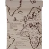Image de SANTEX - Katoenen tafelloper wereldkaart 28 cm x 3 m wereldthema