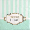 Image de SANTEX - 20 kleine papieren babyshower servetten mint Monsieur Chou