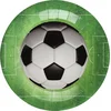 Image de Santex Voetbal thema feest bordjes - 10x stuks - 23 cm - EK/WK themafeest