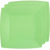 Image de Santex Bordjes karton - 10x - vierkant - mintgroen - 23 x 23 cm - feestbordjes