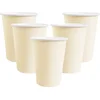 Image de Santex feest/verjaardag bekertjes - 10x stuks - karton - creme - 270 ml