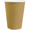 Image de Santex feest/verjaardag bekertjes - 10x stuks - karton - goud - 270 ml