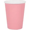 Image de Santex feest/verjaardag bekertjes - 10x stuks - karton - roze - 270 ml