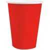 Image de Santex feest/verjaardag bekertjes - 10x stuks - karton - rood - 270 ml