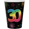 Image de Nummer 30 Festicolor papieren bekers 270ml