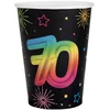 Image de Nummer 70 Festicolor papieren bekers 270ml