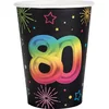 Image de Nummer 80 Festicolor papieren bekers 270ml