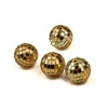 Image de HOBI - 4 Mini gouden facetbollen 3,5 cm