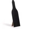 Image de HOBI - Leisteen menukaart wijnfles 25 cm van hout met voet