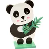 Image de HOBI - Houten panda tafeldecoratie 13,5 x 10 cm