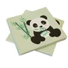 Image de HOBI - 20 papieren panda servetten 33 x 33 cm pastelgroen