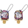 Image de Unicorn Kinderen Lipbalsem - Vegan - Set van 2 - Aardbei en Kokosnoot Smaak - Inclusief Schattige Hanger