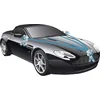 Image de Chaks Trouwauto decoratie lint - blauw - just married - bruiloft benodigdheden