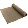 Image de Chaks Jute tafelloper - 29 x 500 cm - grijs/beige - dicht gaas - Thema antiek/romantisch - Tafeldecoratie versieringen