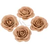 Image de CHAKS - 4 jute rozen 5 cm voor een rustieke bruiloft