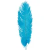 Image de Chaks Struisvogelveer/sierveer - turquoise - 55-60 cm - decoratie/hobbymateriaal