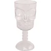 Image de CHAKS Doodshoofd glazen - Transparant plastic wijnglazen voor tafel dekken - 350 ml