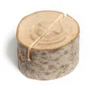 Image de CHAKS - 9 rustieke ronde houten plaatskaarten tussen 2 en 4 cm