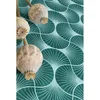 Image de Chaks Chaks Tafelloper op rol - ginkgo print - malagiet groen - 28 x 300 cm - polyester