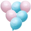Image de Chaks Baby Gender Reveal ballonnen - 6x stuks - roze/blauw - Boy or Girl - 27 cm