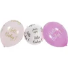 Image de Chaks Baby kraamfeest/geboorte ballonnen - Hello Baby - 6x stuks - roze - babyshower