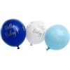 Image de Chaks Baby kraamfeest/geboorte ballonnen - Hello Baby - 6x stuks - blauw - babyshower