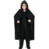 Image de Halloween Dracula cape - voor kinderen - fluweel - zwart - L120 cm