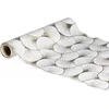 Image de Chaks Tafelloper op rol - ginkgo print - wit/grijs - 28 x 300 cm - polyester