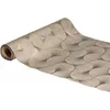 Image de Chaks Tafelloper op rol - ginkgo print - beige/champagne - 28 x 300 cm - polyester