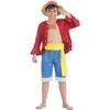 Image de CHAKS - Luffy One Piece kinderkostuum - 122/128 (7-8 jaar)